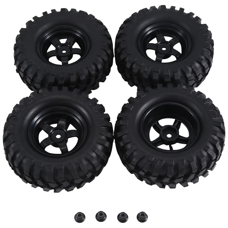 4 шт. 96 мм 1 9 дюйма резиновые шины/шины и колесные диски для Axial SCX10 D90 Tamiya CC01 1:10