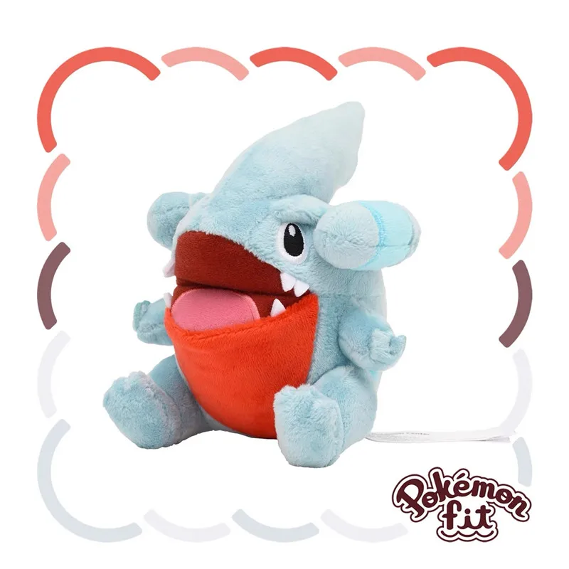 Фото Милые оригинальные плюшевые игрушки Pokemon Hi-Q fit Gible, мини-фигурки, аниме-игрушки, куклы, подарок для детей №1