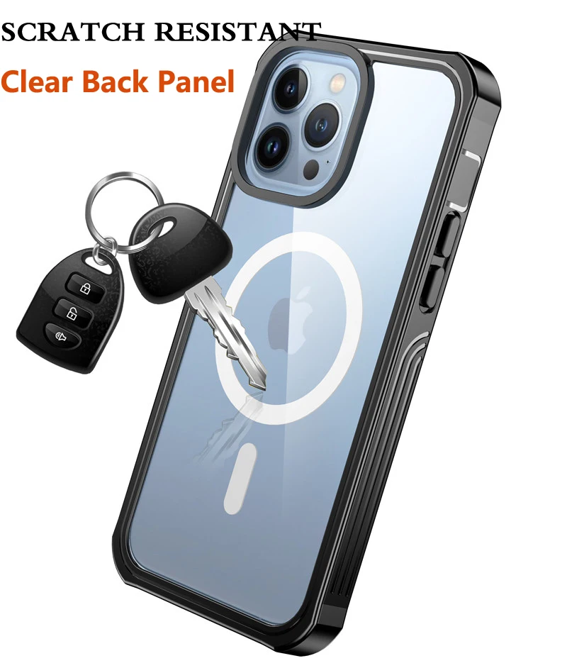 Magnetic Magsafing Wireless Charge Phone Case For iPhone 13 Pro Max Back Cover 360 Protect Front Film for iPhone 13Pro Max Case