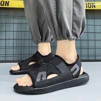 new summer men sandals gladiators roman casual shoes beach thick bottom outdoor comfortable walking footwear sandalias hombre