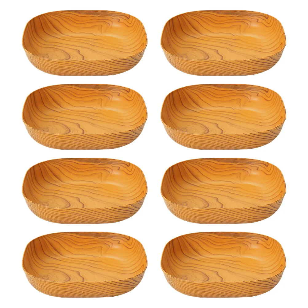

Plate Plates Dish Serving Wood Sauce Dipping Dishes Wooden Bowl Tray Breadsoy Snack Fruit Appetizer Salad Seasoning Bowls Cake