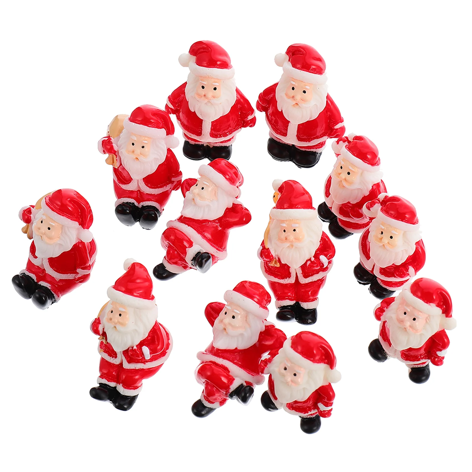 

Christmas Santa Claus Resin Figurines Miniature Mini Ornament Ornaments Figuresstatue Decorationdecor Micro Desktop Decorations