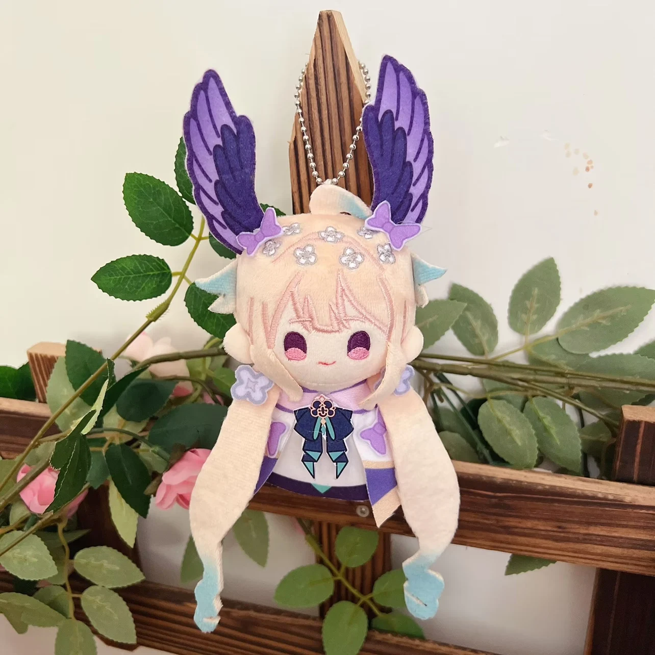 

12CM Game Anime Vtuber Cosplay Ethyria Enna Alouette Aster Arcadia Soft Adorable Doll Plush Toy Pendant Key Chain Gifts