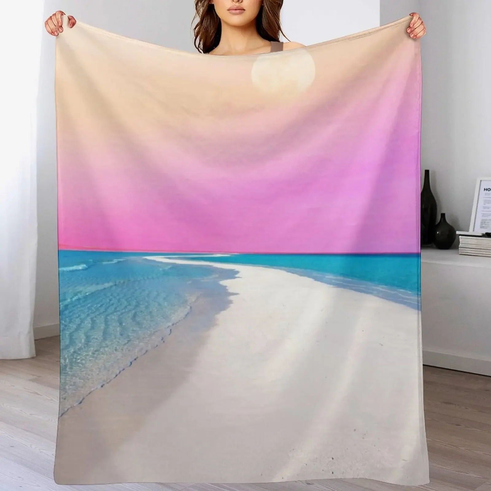 Ocean &amp Moon II плюшевое одеяло