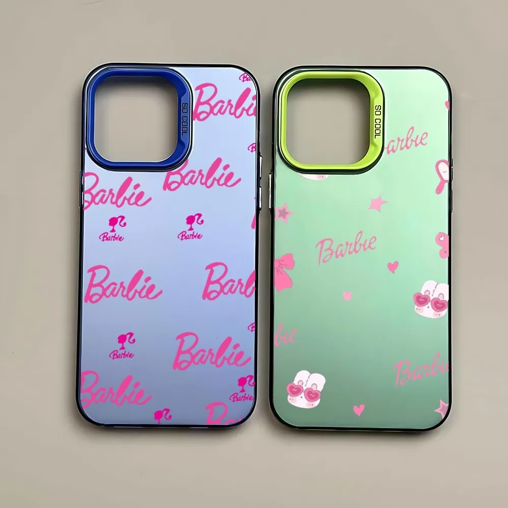 Розовый чехол для телефона B-Barbie Girls D-Disney Samsung S24 S23 S22 S21 S20 S10 FE Note 20 Ultra 5G Lite Plus Candy Back
