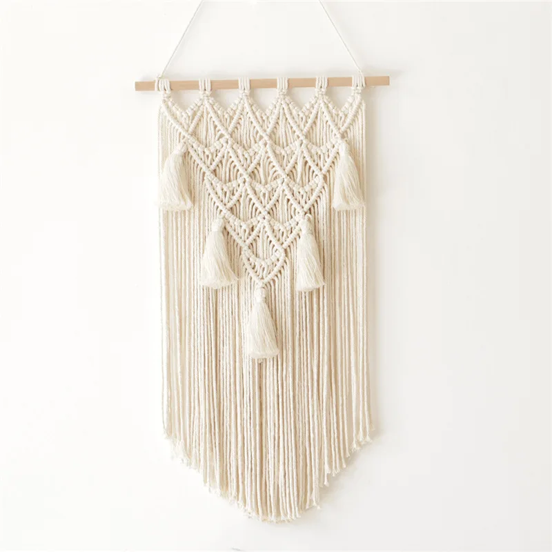 Handmade tassel woven tapestry bohemian wall MW01055