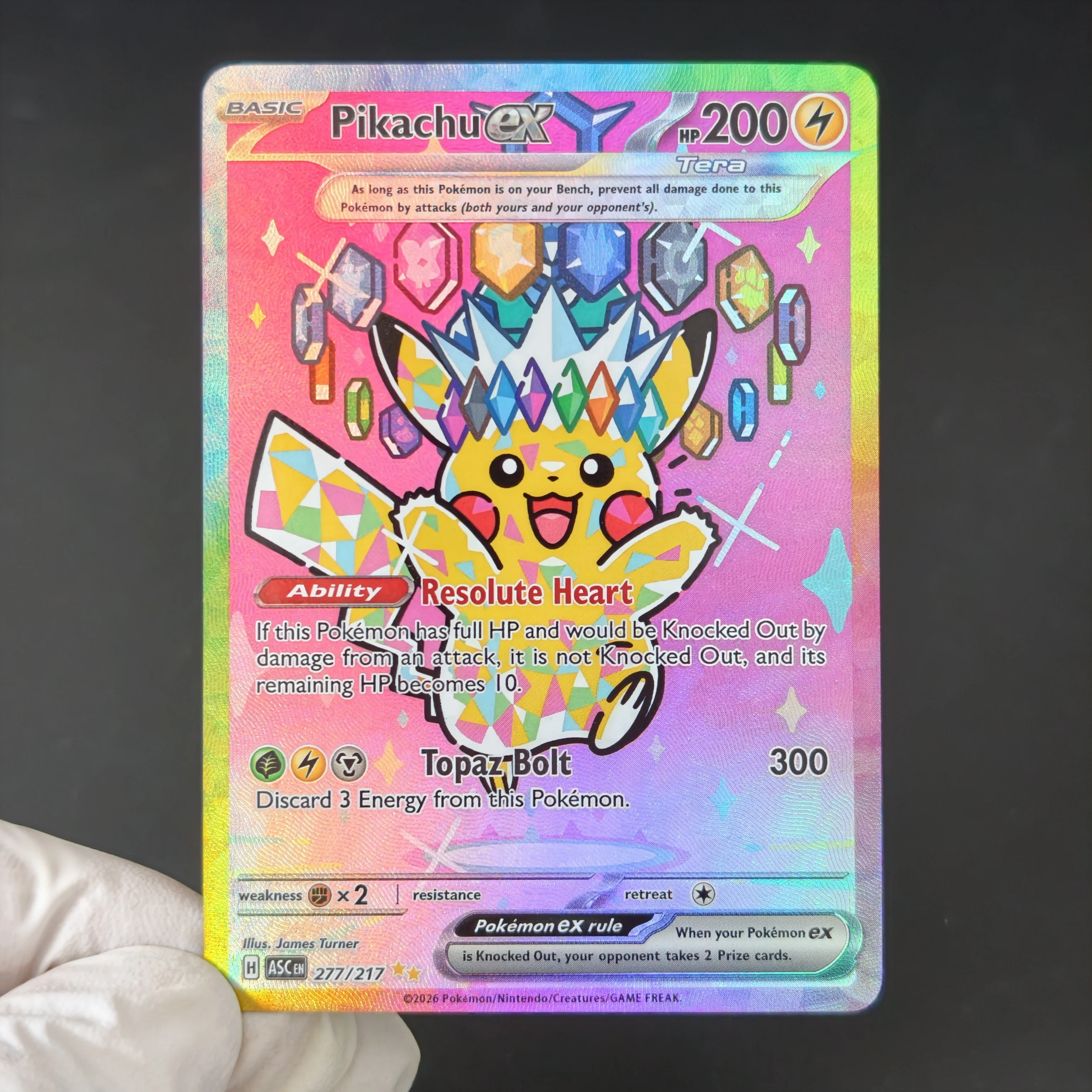 Фото Набор из 16 коллекционных карт Pokemon (Покемон) на английском языке: Mega EX и специальные карты Пикачу с полноформатным изображением, классические игровые аниме-карты-реплики с радужным эффектом №1