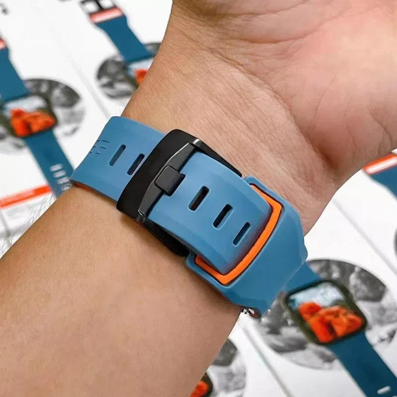 Silicone Strap for Apple watch Band 44mm 40mm 45mm 41mm 38mn 42mm UAG Rubber watchband bracelet iwatch series 3 4 5 6 SE 7 strap