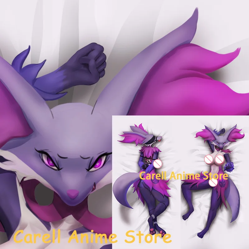 Подушка Dakimakura Аниме Delphox пушистая двусторонняя с принтом в натуральную величину