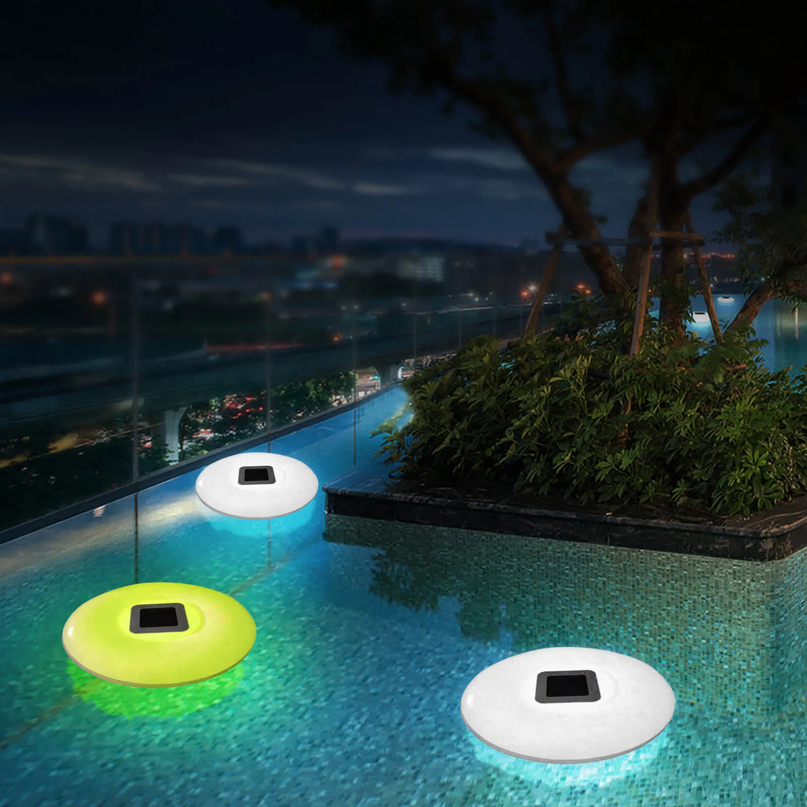 

Outdoor Floating Ball Lamp Solar Swimming Pool Party Garden Decor Lights Solar Led Light Outdoor Changing Water Drift Lamp