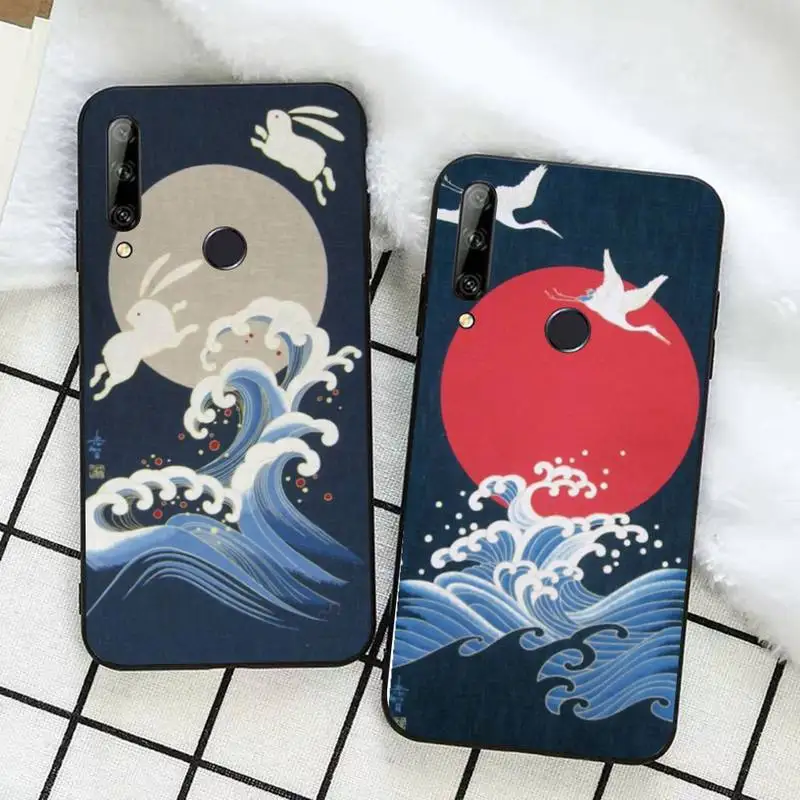 

Wave Art Japanes Phone Case for Huawei Honor 10 i 8X C 5A 20 9 10 30 lite pro Voew 10 20 V30
