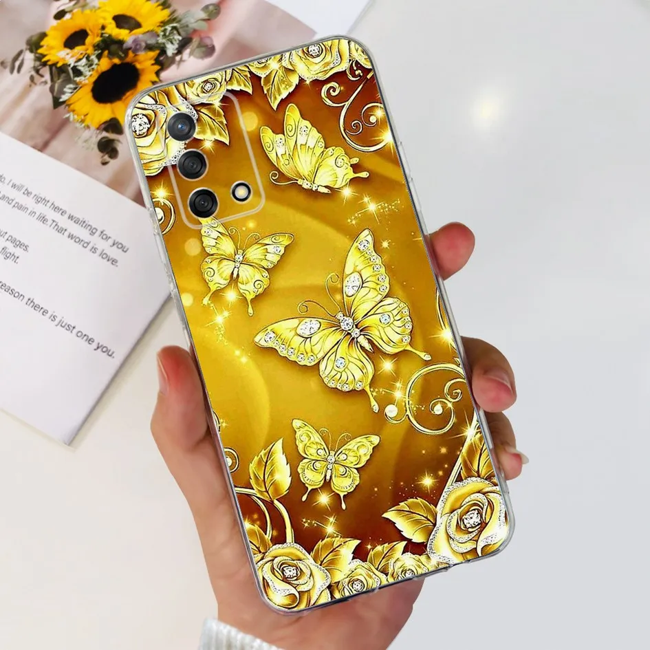 6 43 "для OPPO A74 чехол CHP2219 для A95 CHP2365 цветы прозрачные мягкие силиконовые чехлы
