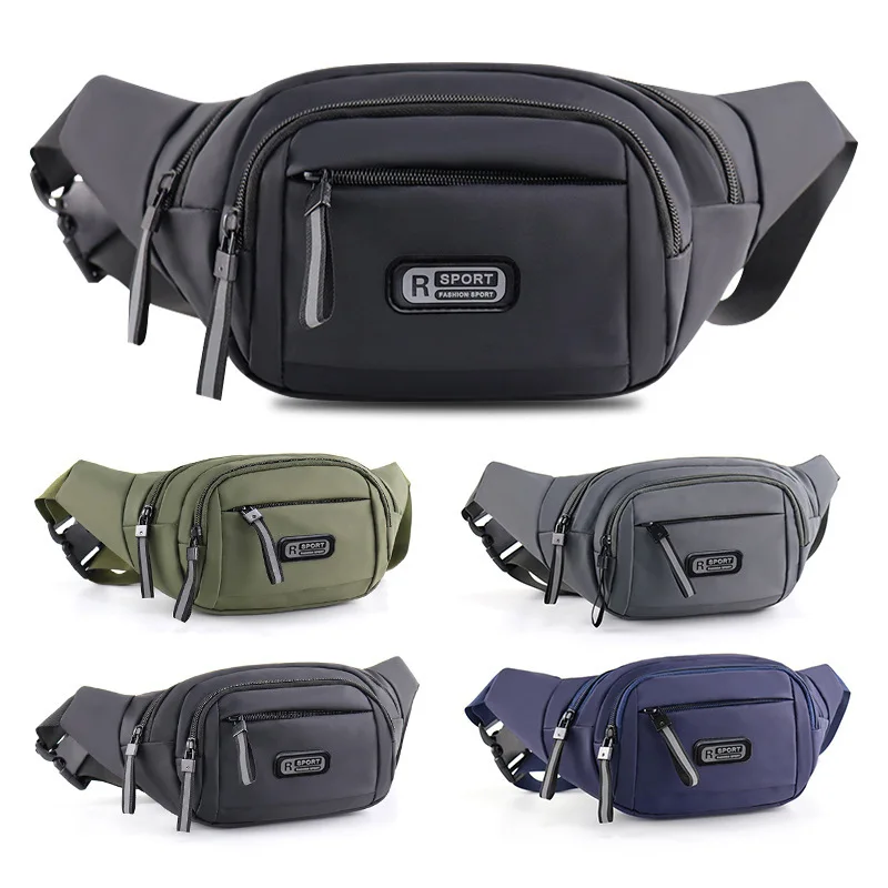 

Men's new large capacity Fanny pack outdoor sports fashion mobile phone bag waterproof running cross-body cashier purse