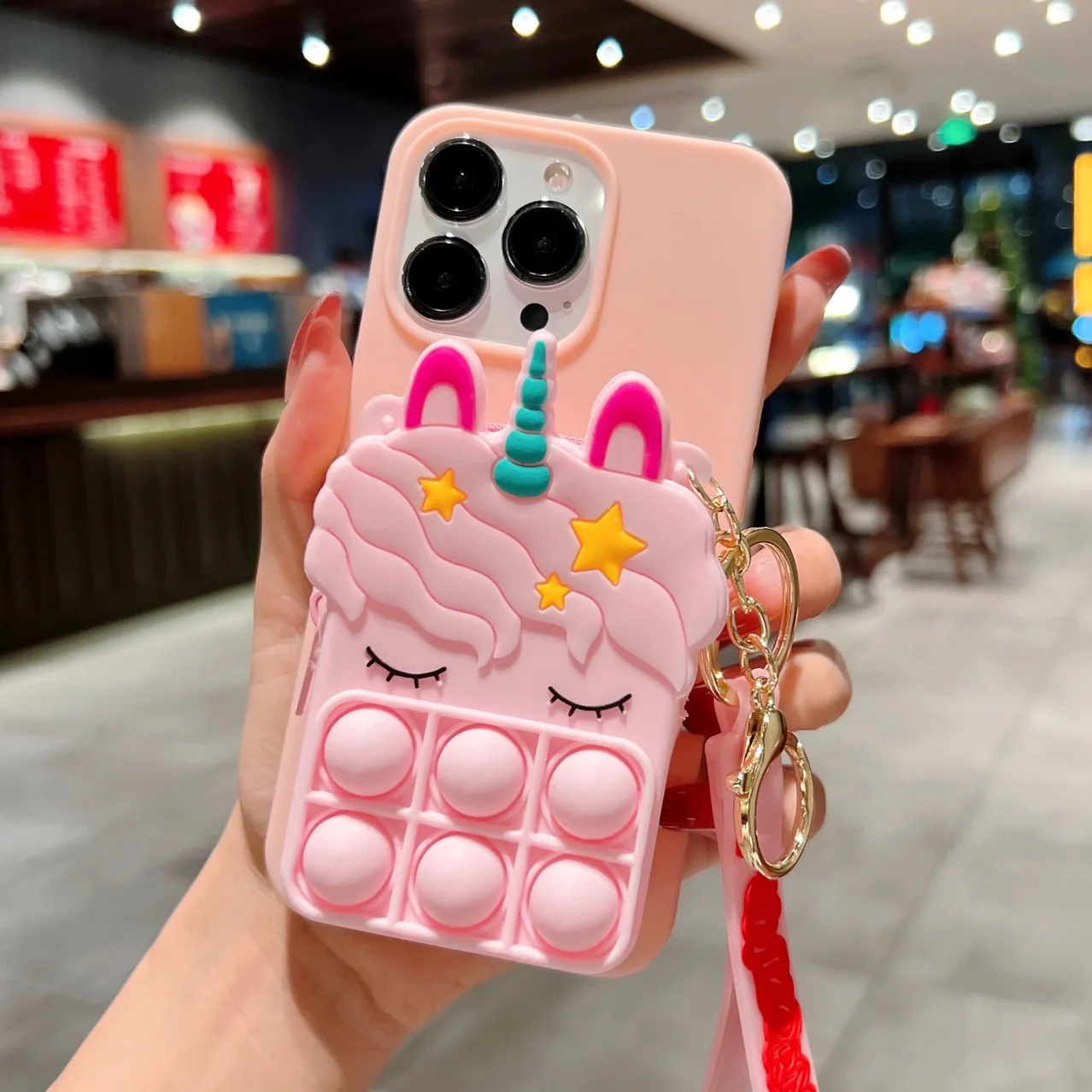Мультяшный чехол-кошелек с пузырьковой лошадью для Xiaomi Redmi K50 K40 K30 K20 S2 GO Y2 Y3 Note 3 4 5
