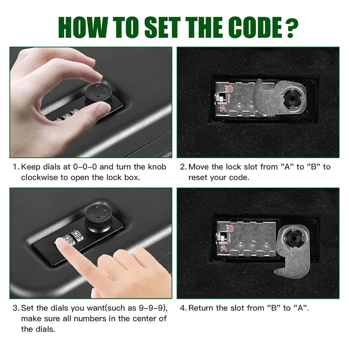 Сейф для пистолета сейф из твердой стали небольшой с кодовым замком Портативный