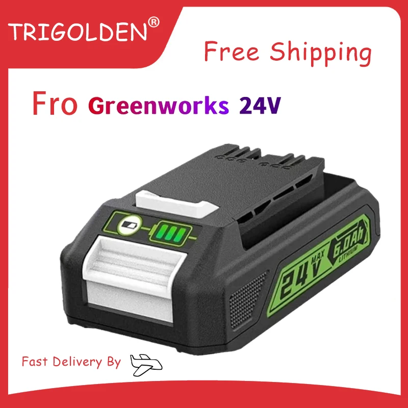 

Replacement Green Works 24V 10.4ah Battery Bag 6.0 Lithium Battery Compatible with 708.29842 24V Battery Tools