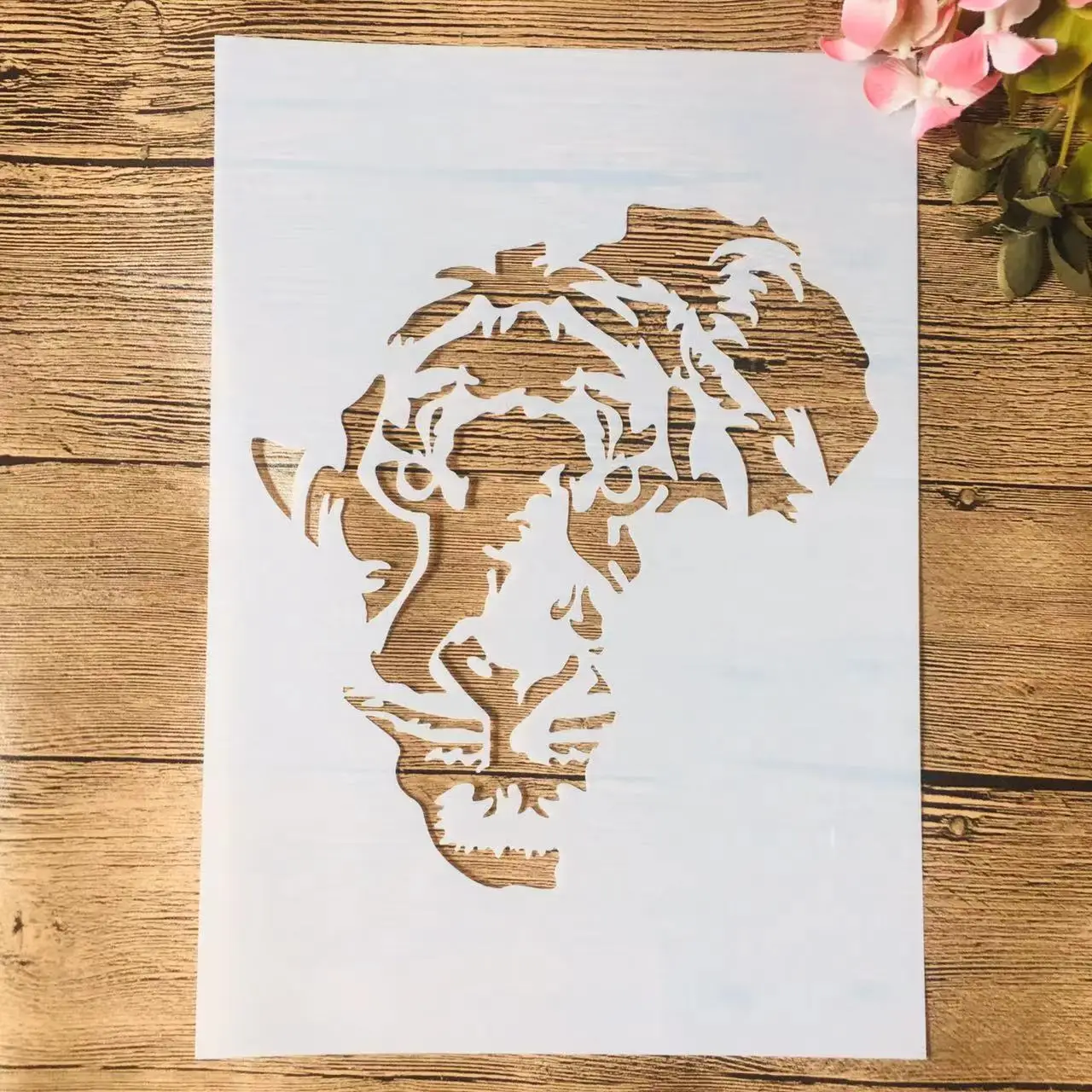 

A4 29 см Карта Африки Тигр DIY слойные трафареты настенная живопись Φ декоративный шаблон