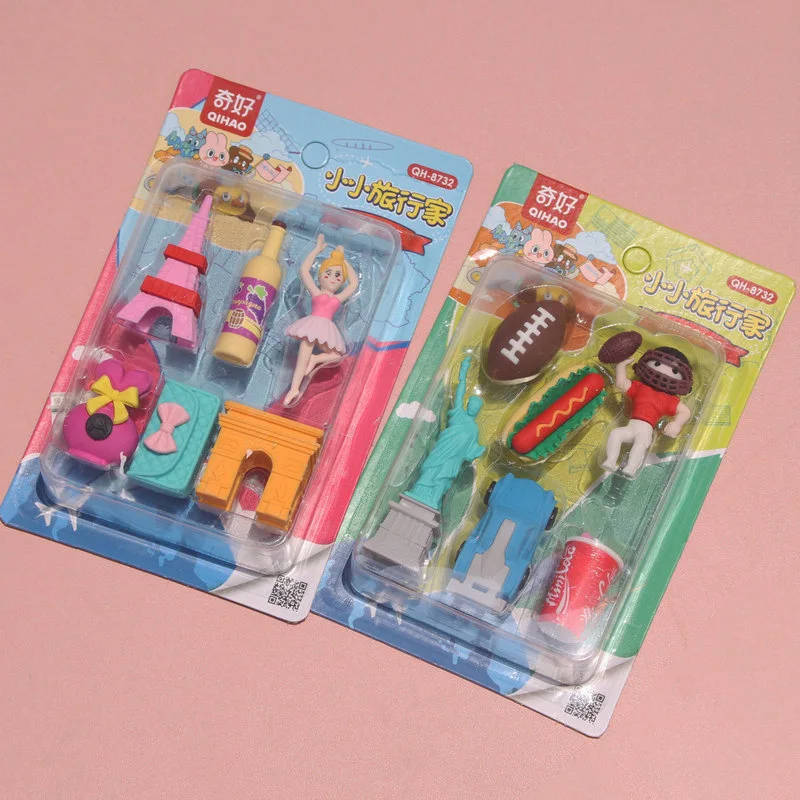 Маленький ластик набор для трехмерной разборки Подарочная коробка