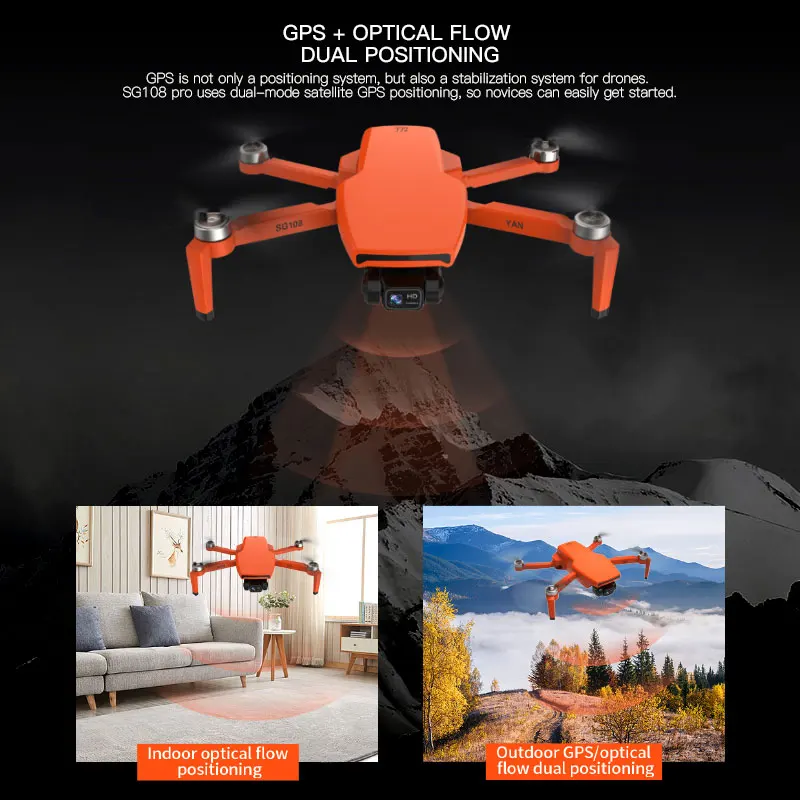 

New 4K Drone 2-Axis Gimbal Professional Camera 5G WiFi GPS 28Mins Flight Time Foldable Quadcopter Toys