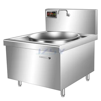 매점 학교 스테인레스 스틸 전기 유도 냄비 밥솥/30kw 상업 호텔 주방 대형 중국 전자기 스토브