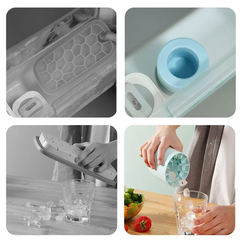 Ice Bucket Cup Mold For Making Cubes Tray Freeze Quickly Safety Silicone Mould Creative Design Frozen Drink Maker Molds
