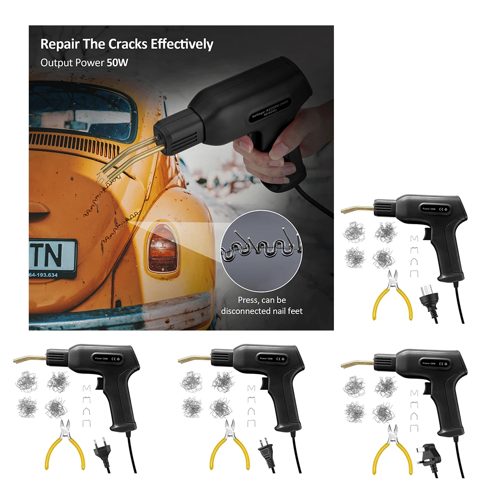 

Handy Plastics Welding Gun Garage Welding machine Hot Staplers Machine Staple PVC Repairing Machine Car Bumpers Repairing Tool