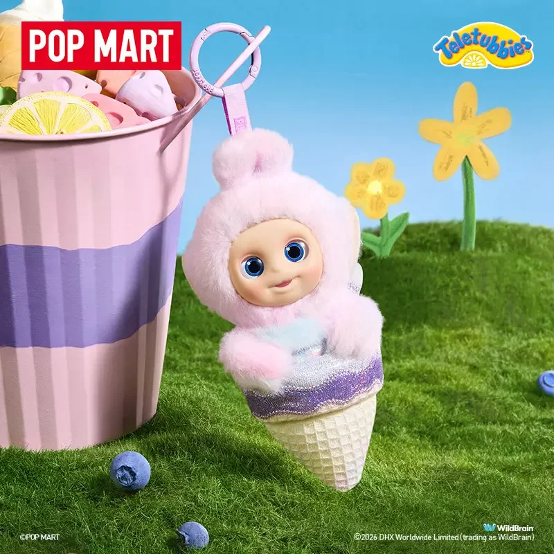 Фото POPMART TELETUBBIES Серия «Дневник послеобеденного чая» — Сюрприз-пакет с виниловым плюшевым брелоком, милый кавайный набор кукол-украшений №4