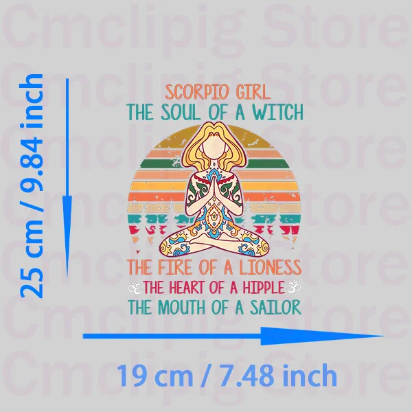 YOGA-это супермощный принт для нашивок одежды термонаклейки девушек и йоги