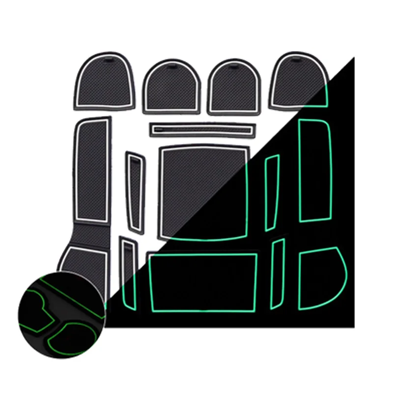 Нескользящие Коврики для подстаканников SUBARU LEVORG 2016-2018, аксессуары, резиновый чехол, Нескользящие Коврики для автомобиля, Черный инструмент для стайлинга