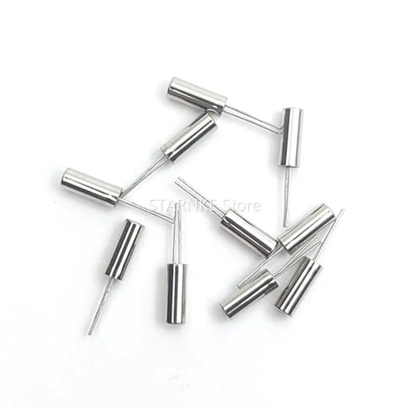 

10PCS In Line Cylinder Crystal 3*8 DT-308 32768 32.768K 12.5PF 20PPM
