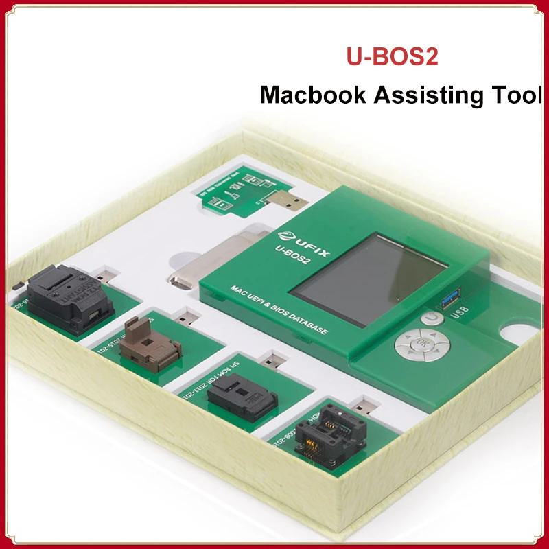 

Ufix U-BOS2 For Remove EFI Lock Firmware Lock PIN Code Lock of 2008-2017 Macbook with M1 or T2 ROM Chips BIOS Repairing Tools