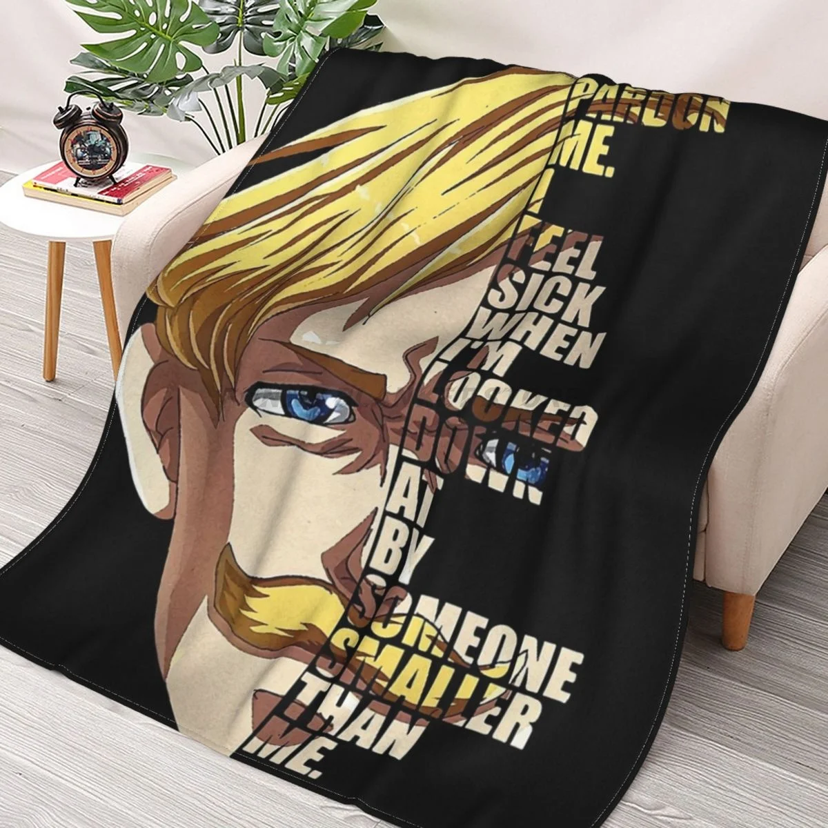 

Escanor - Seven Deadly Sins Throws Blankets Collage Flannel Ultra-Soft Warm picnic blanket bedspread on the bed