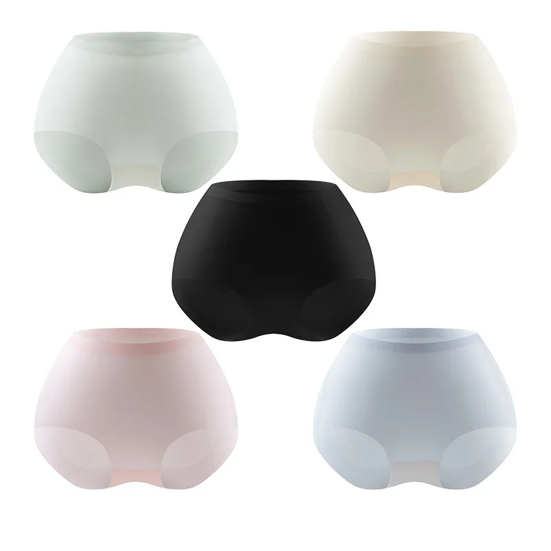 Ультралегкое крутое женское нижнее белье персикового цвета из ледяного шелка