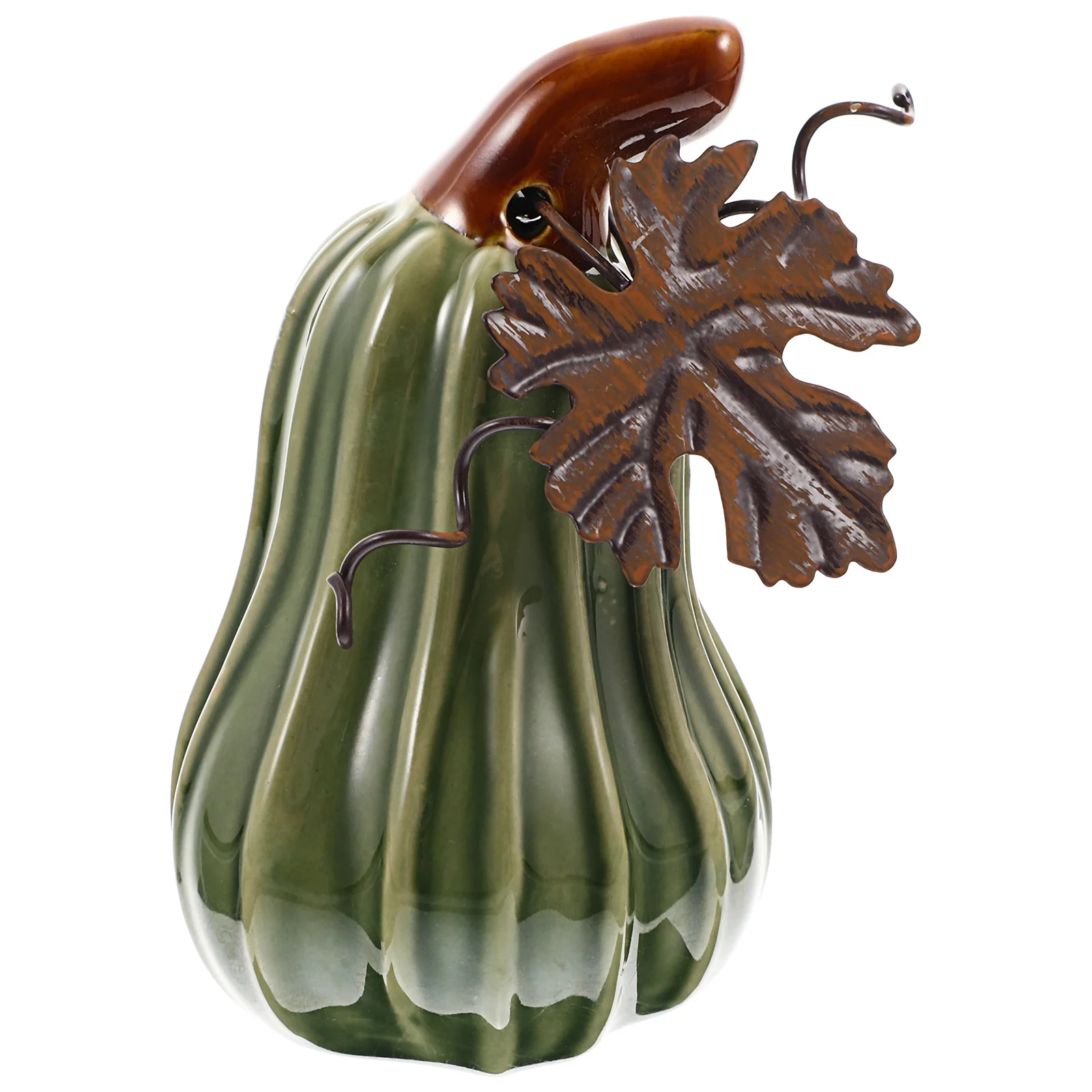 

Pumpkin Pumpkinsceramic Table Decor Ornament Glass Figurine Fall Decoration Statue Artificial Lifelike Harvest Mini