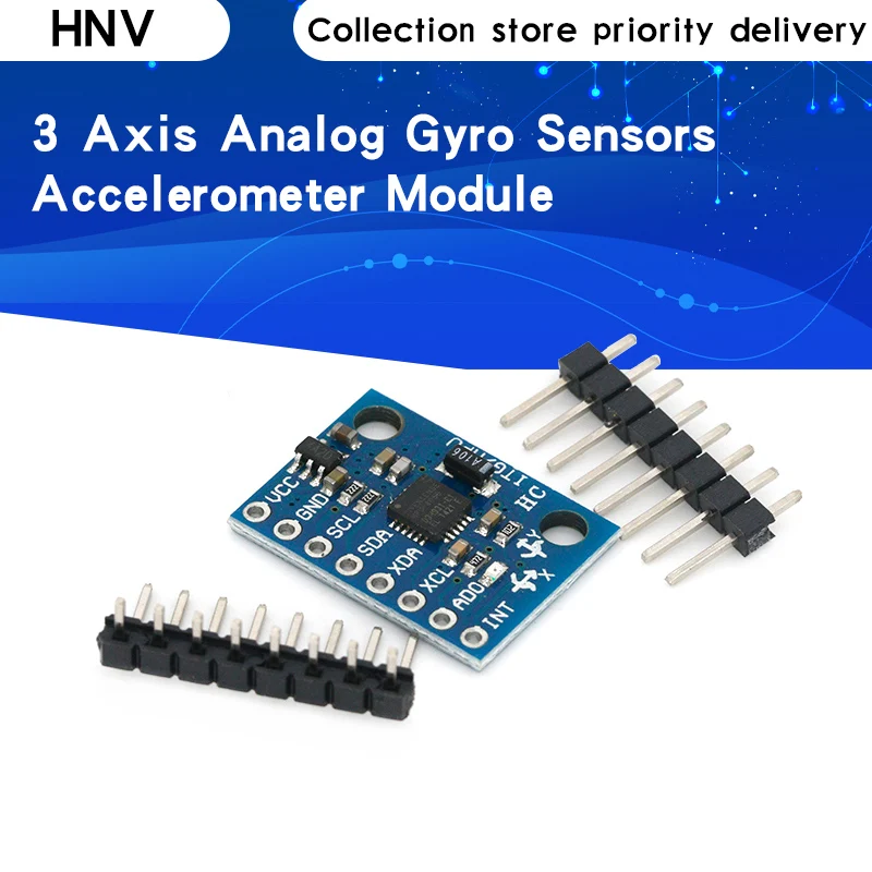 10 Набор IIC I2C GY-521 MPU-6050 MPU6050 3 Оси Аналоговый Гироскоп Датчики Акселерометр Модуль Для Arduino С Пинами 3-5V DC на.