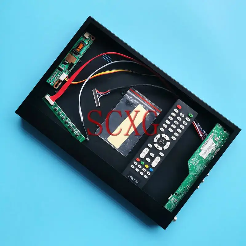 

Metal Case+Analog TV Controller Board Fit B141EW01 B141EW02 14.1" VGA AV USB HDMI-Compatible 30 Pin LVDS 1280*800 1CCFL DIY Kit
