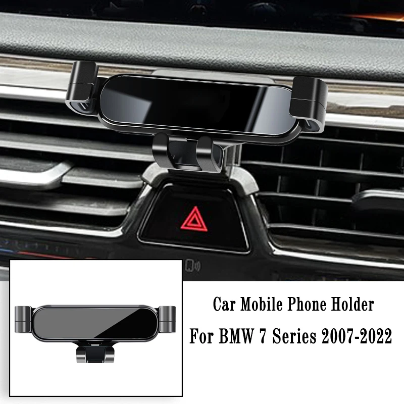 

Car Phone Holder For BMW 7 Series 730i 740i 750i G11 G12 F01 F02 730i 740i 750i 760i Gravity Navigation Bracket Air Outlet Clip