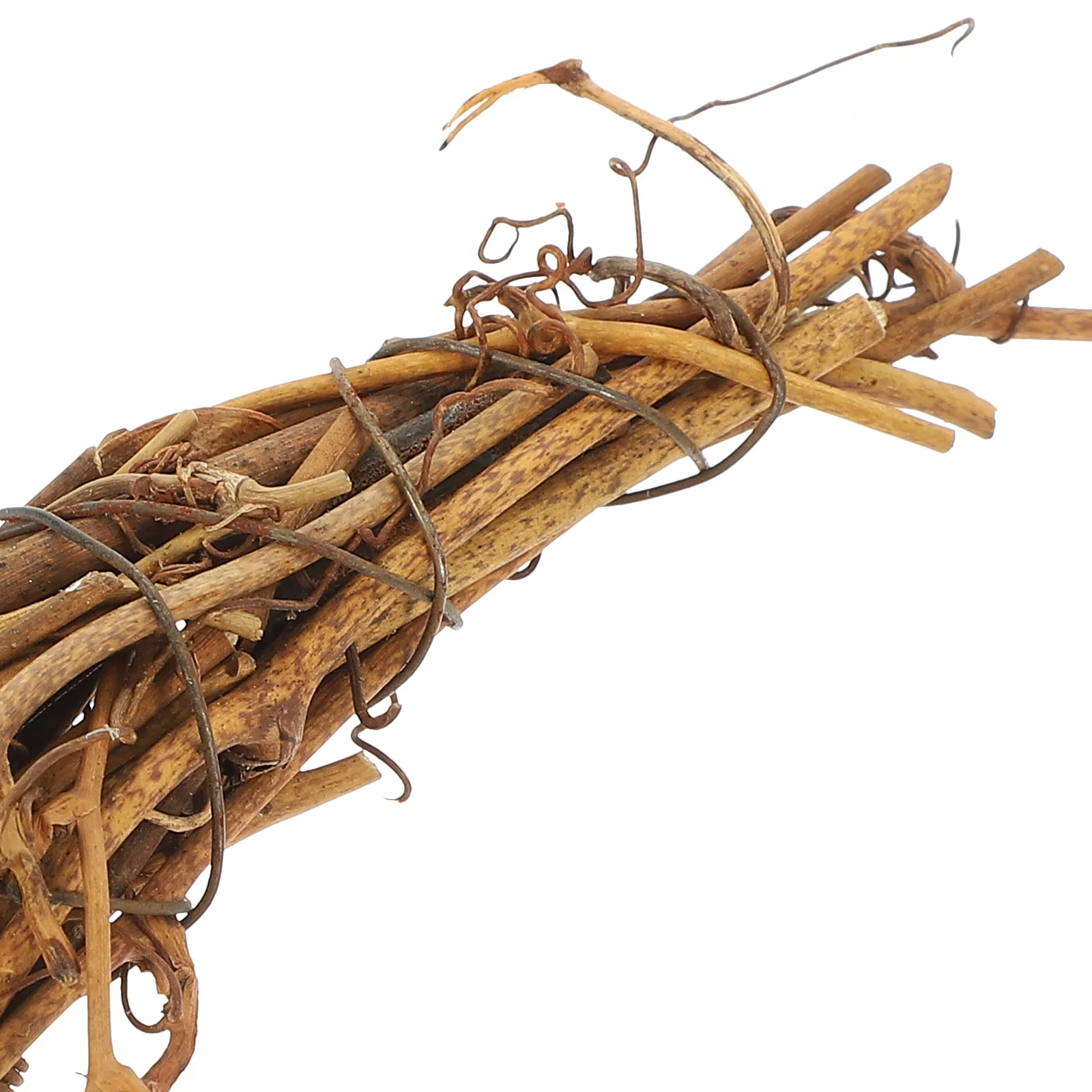 3 шт. Smilax Glabra из ротанга в форме луны венок для изготовления колец натуральный