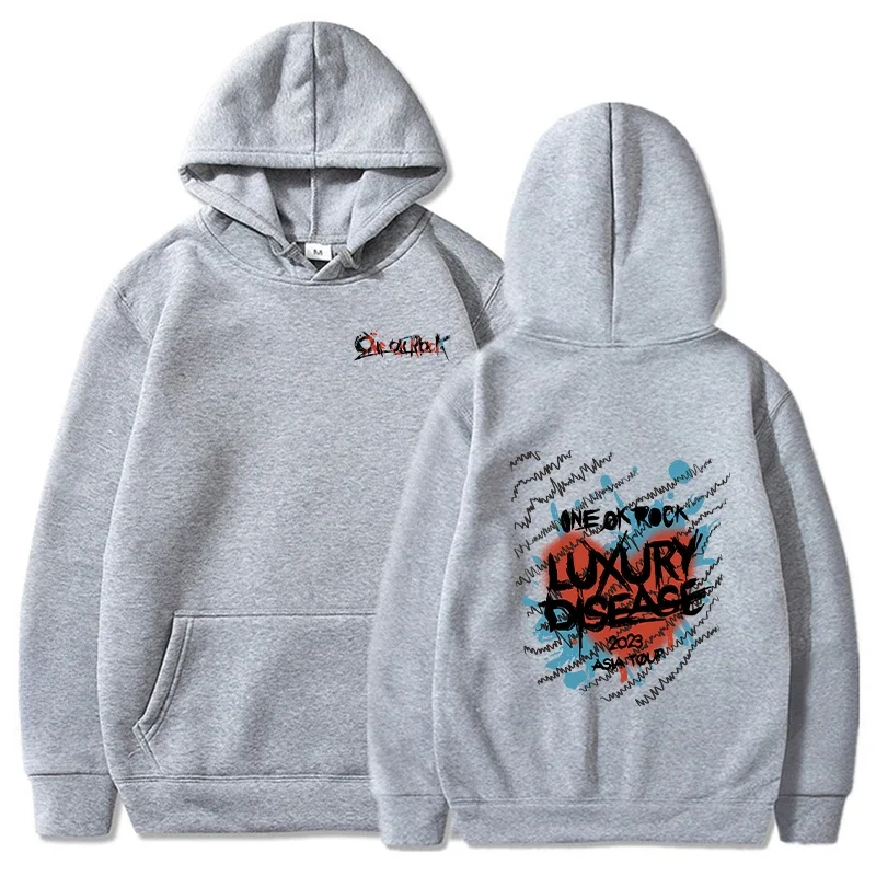 Пуловер с капюшоном спортивный костюм толстовки One Ok Rock мужские Модные длинным