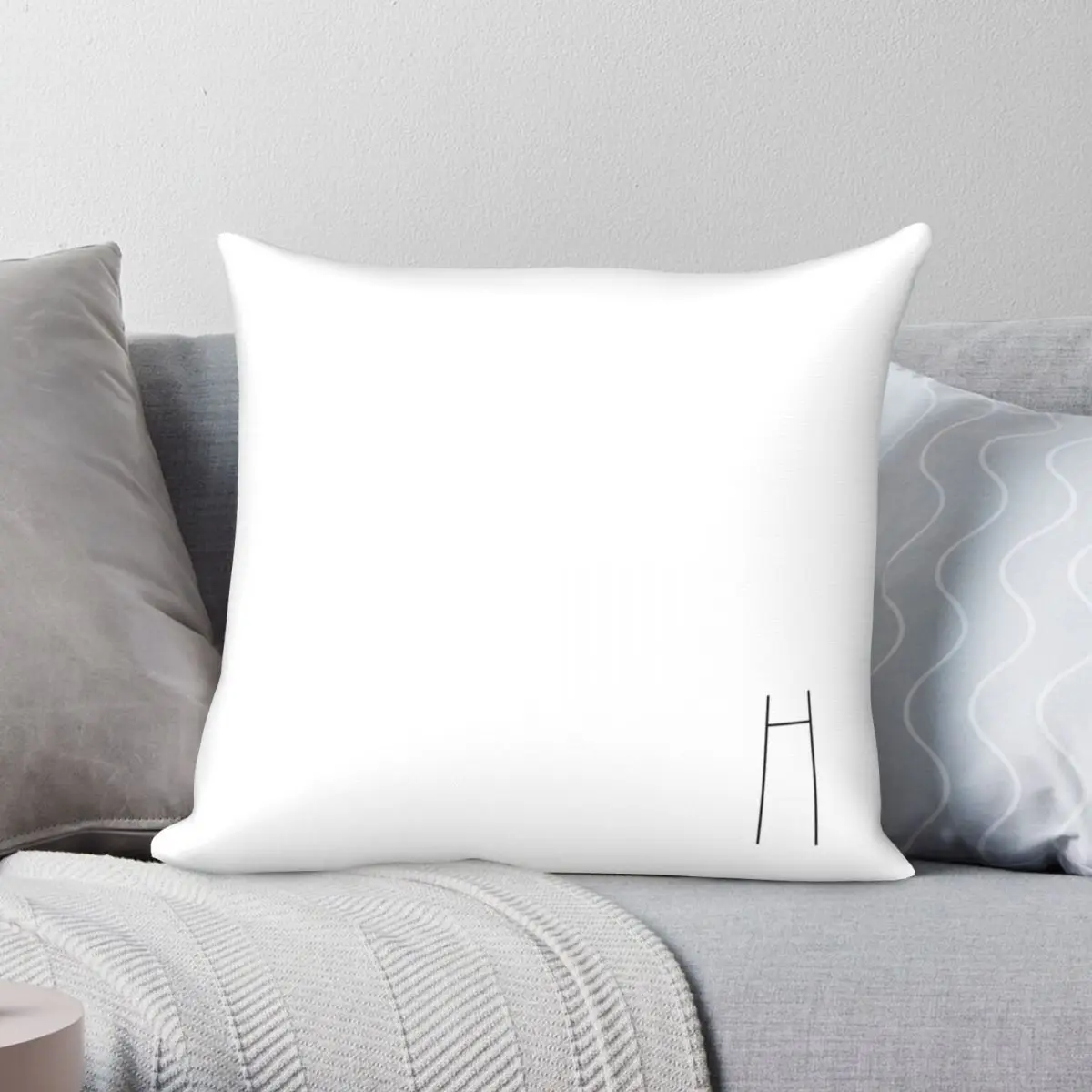 

Rae Dunn Inspired Letter H Monogram Pillowcase Polyester Linen Velvet Printed Decor Throw Pillow Case Sofa Seater Cushion Cover