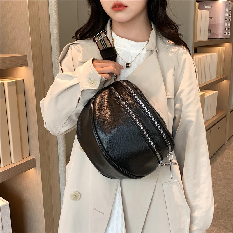 

Fashion Multi-Pocket Chest Bag Women PU Leather Shoulder Messenger Saddle Purse Ladies Travel Shopper Bag Brand Designer Handbag