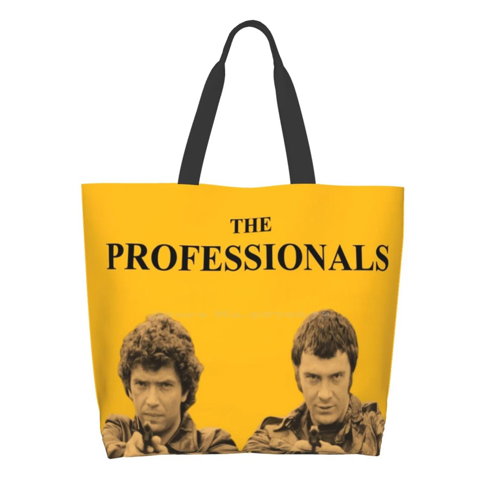 

The Professionals Printed Casual Tote Large Capacity Female Handbags Professionals Doyle Lewis Collins Shaw Actor Actress Movie