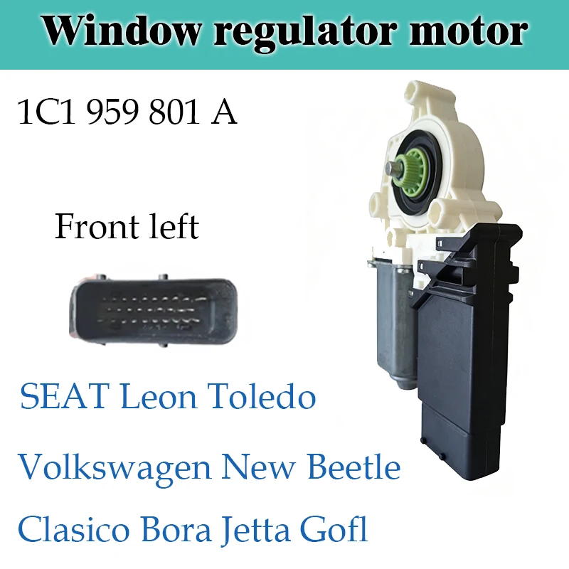 Фото Абсолютно новый мотор стеклоподъемника 1C1959801A 1C1959802A для VW Golf MK4 R32 Jetta Bora Seat Leon 1C0959811A №3