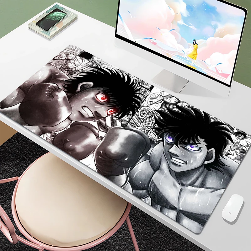 

Hajime No Ippo Mause Pad Gaming Pc Gamer Accessories Keyboard and Mouse Pads Desktops Desk Table Laptop Mat Mousepad Kawaii Mats