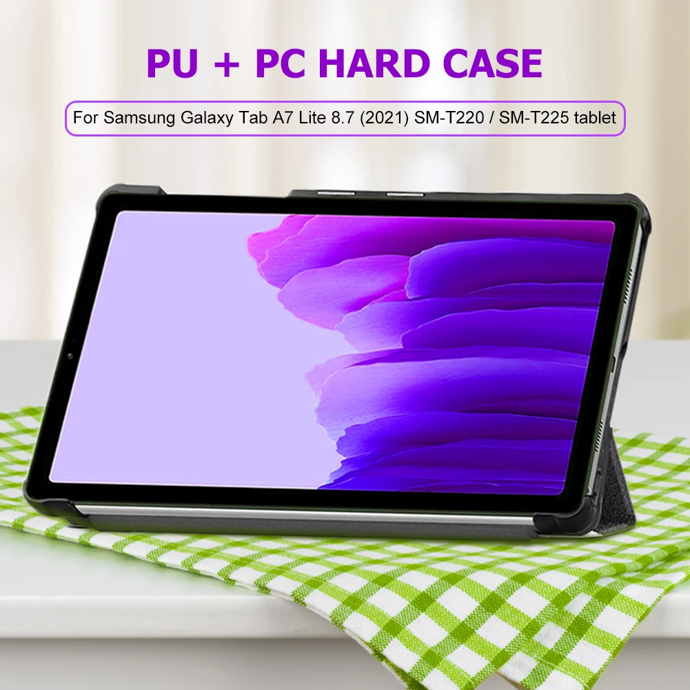 

Tablet For Samsung Galaxy Tab A7 Lite 8.7 (2021) SM-T220/SM-T225 Tri-Folding Smart Shell For Samsung Tab Tab A7 Lite 8.7" Cover