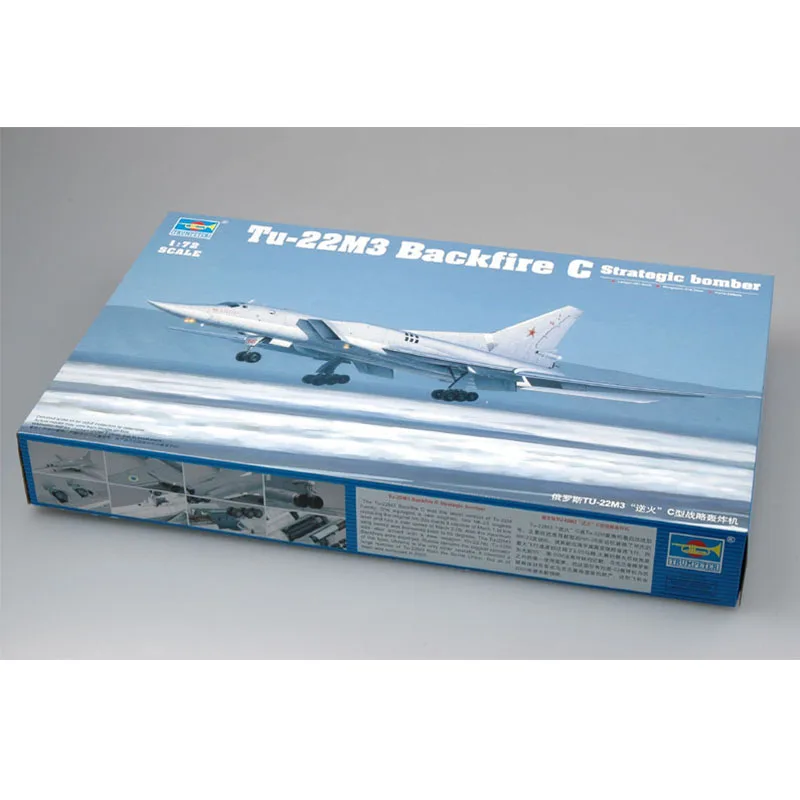 

Trumpeter 01656 1/72 Tu22M3 Tu22 Tu-22 Backfire C Strategic Bomber Military Collectible Plastic Assembly Model Toy Building Kit