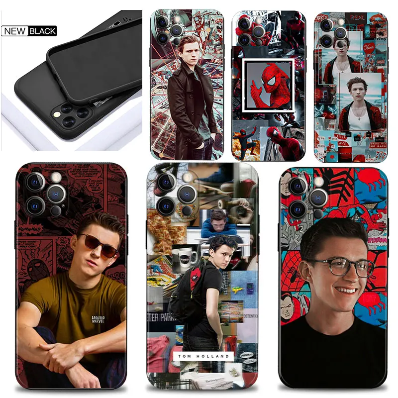 

For Apple iPhone 11 12 13 Pro Max Case 11Pro 12Pro 13Pro Cover for iPhone XS XR X 7 8 Plus Coque Marvel Spider Man 3 Tom Holland