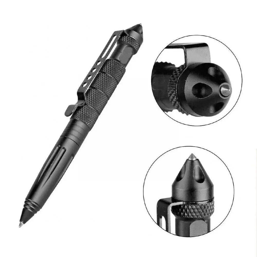 

Tactical Pen Self Defence Pen Multipurpose Aviation Aluminum Breaker Pen Glass Anti-skid Portable Tool Emergency D7z5