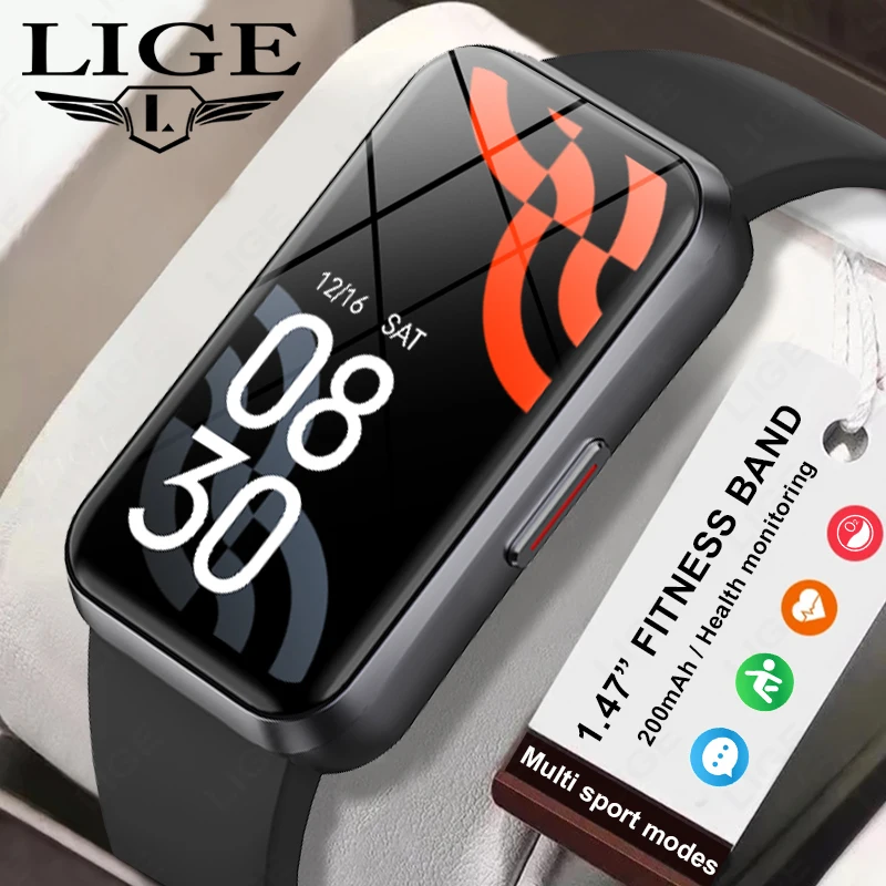 Смарт-часы LIGE с водонепроницаемыми смарт-часами IP68 для мужчин