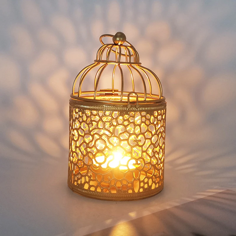 Wedding Centerpieces Decorative Iron Candlestick Lantern Decor Crafts